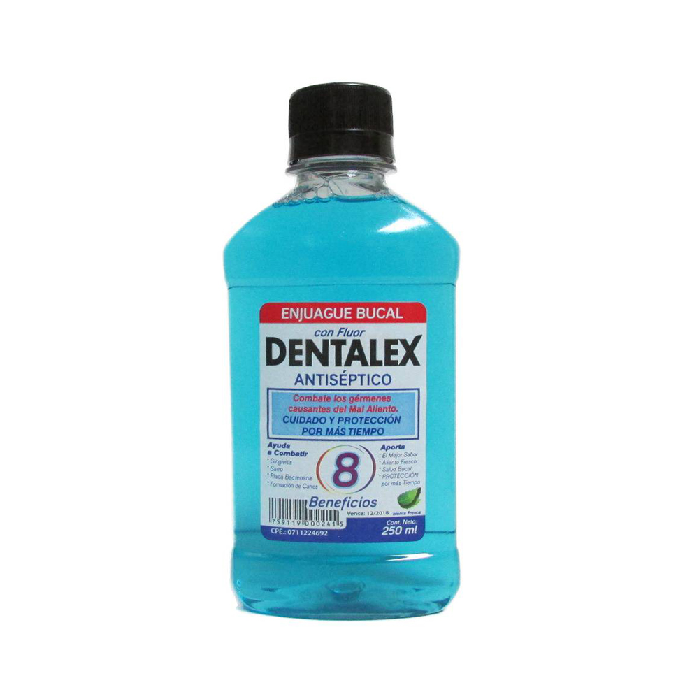 Enjuague Bucal Dentalex Azul 250ml