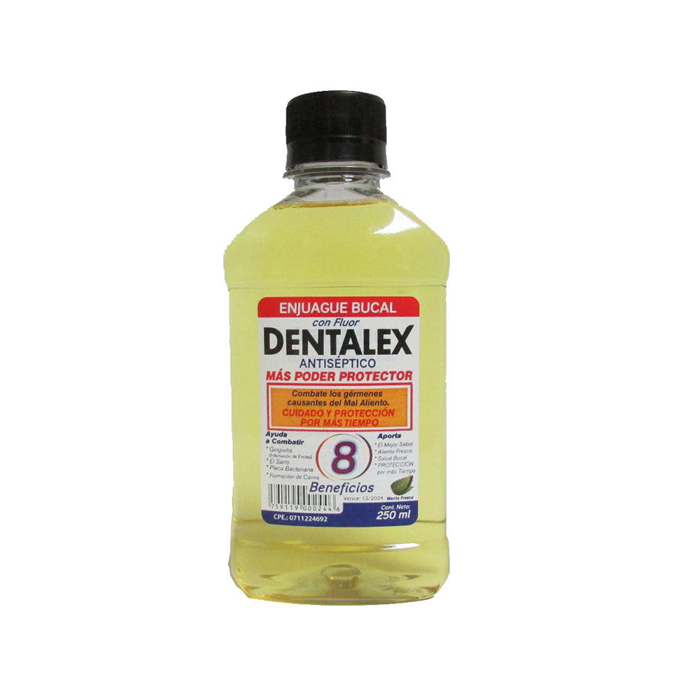 Enjuague Bucal Dentalex Amarillo 250ml