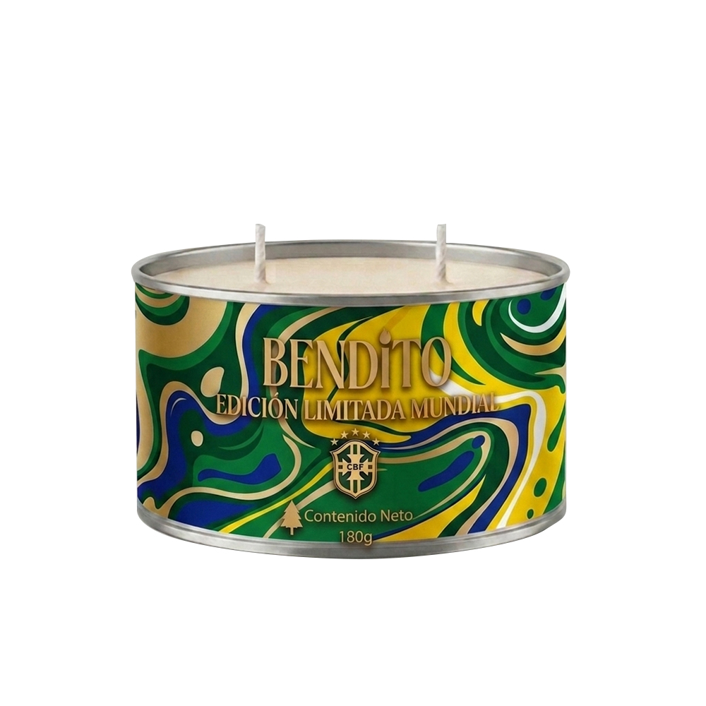 Vela Aromática Bendito Edición Mundial Brasil Primavera 180g