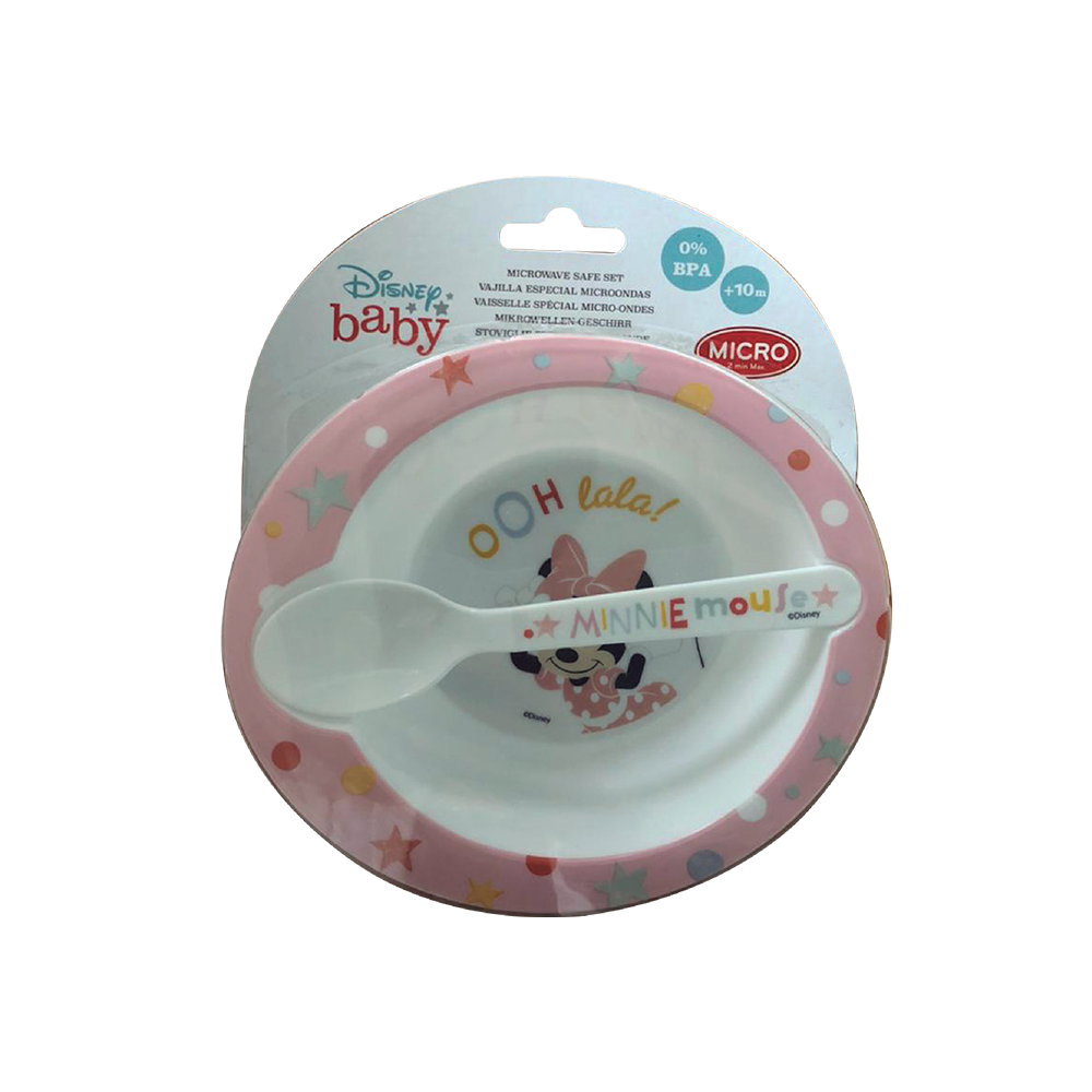 Set de Bowl con Cuchara Infantil Stor Minnie 15,5 cm