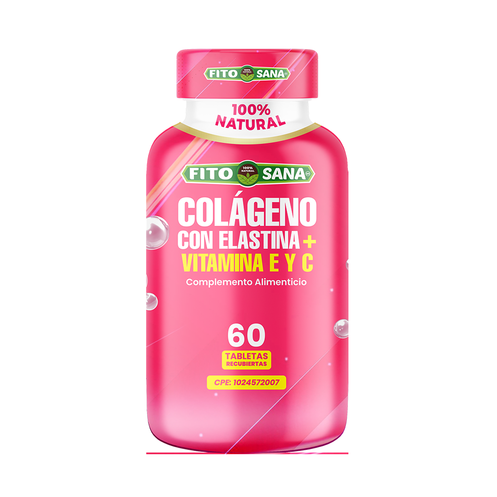 Colageno + Elastina + Vit C - E Fitosana 480 mg x 60 tabletas