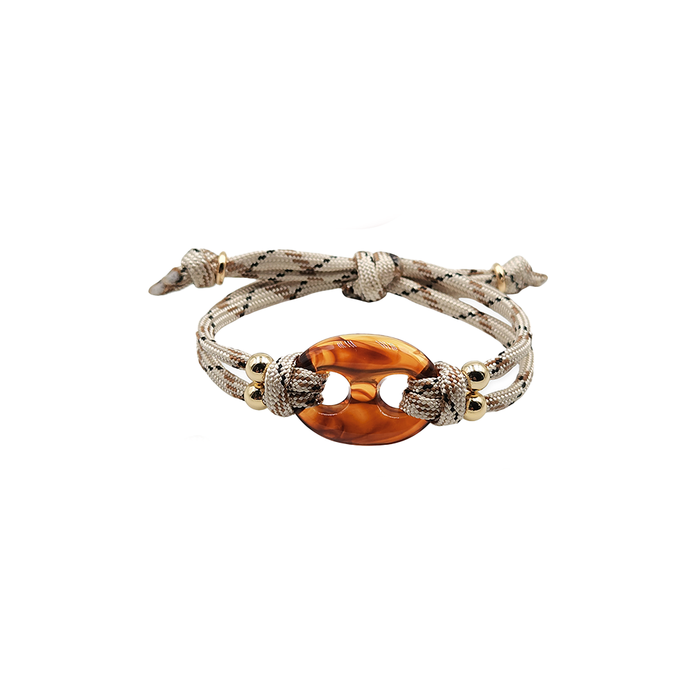 Pulsera Cavara Estilo Gucci Marrón