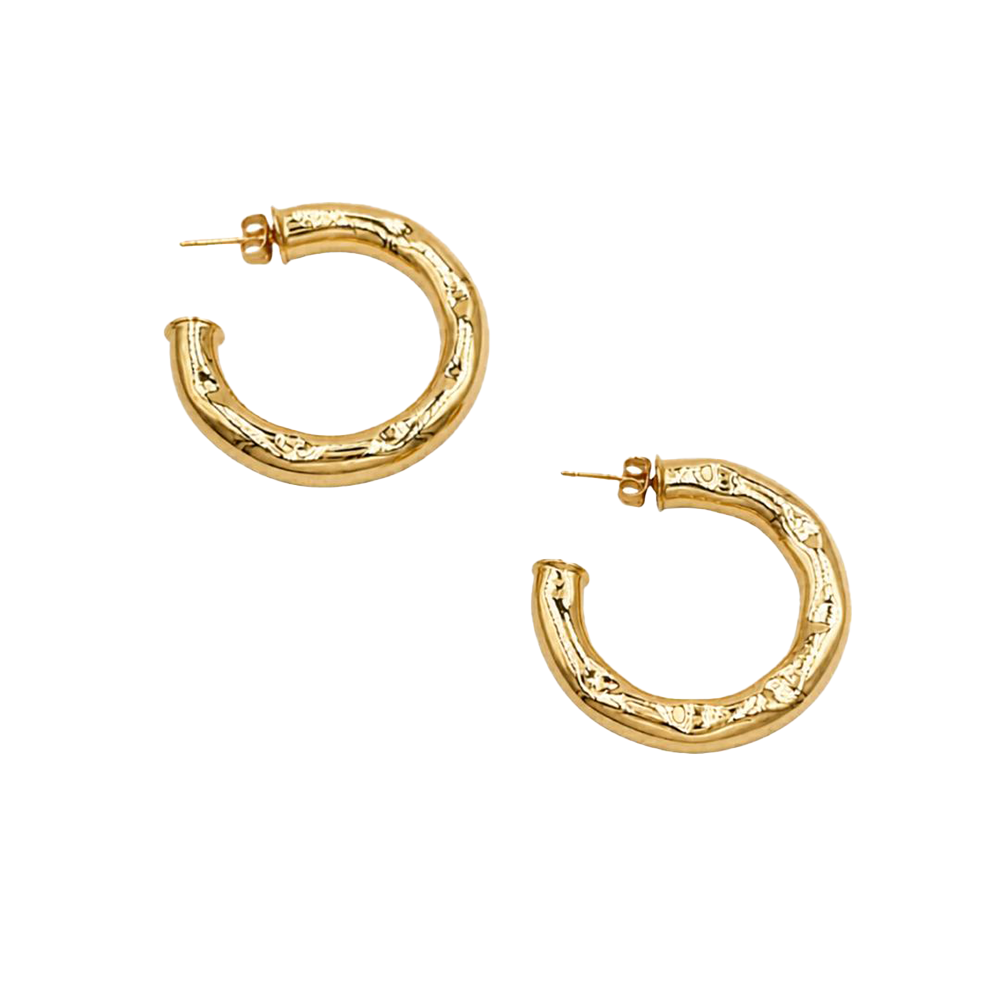 Argollas Cavara Martillada Grande