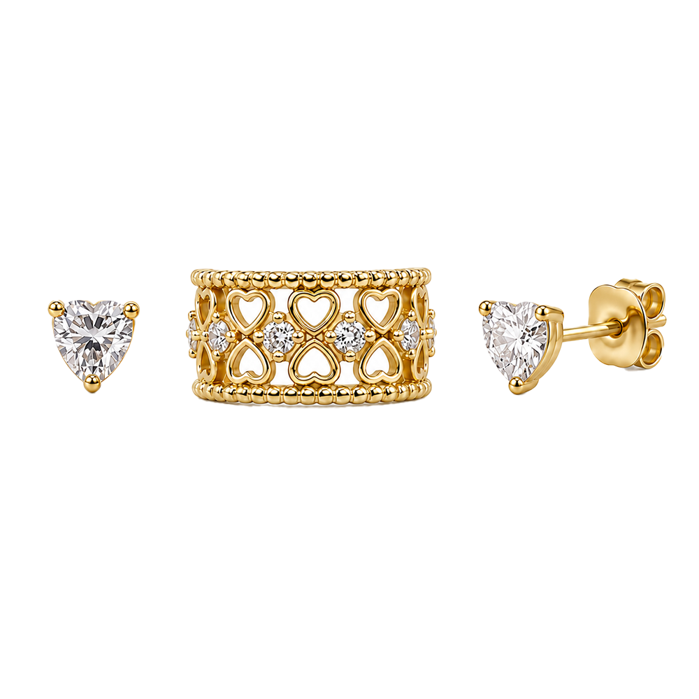Juego de Zarcillos con Earcuff Cavara Valentino