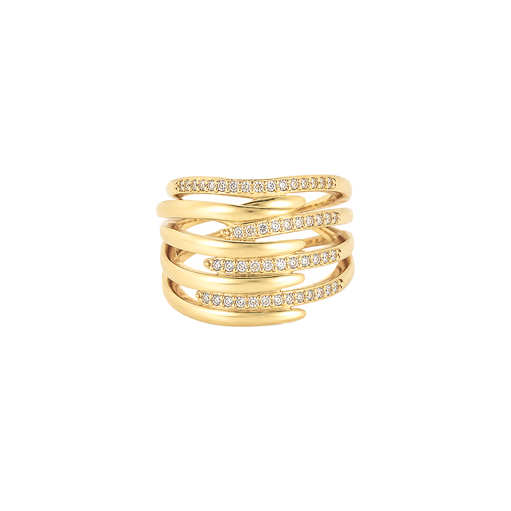 Anillo Cavara Cuatro Líneas