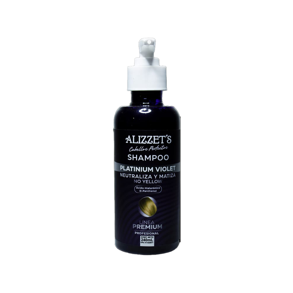 Shampoo Capilar Sin Sal Platinium Violet Alizzet's 240ml