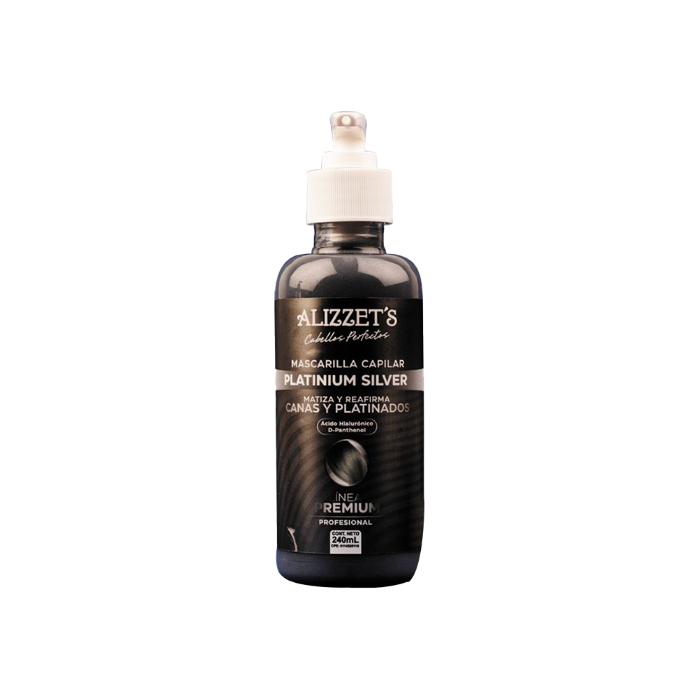 Mascarilla Capilar Sin Sal Platinium Silver Alizzet's 240gr