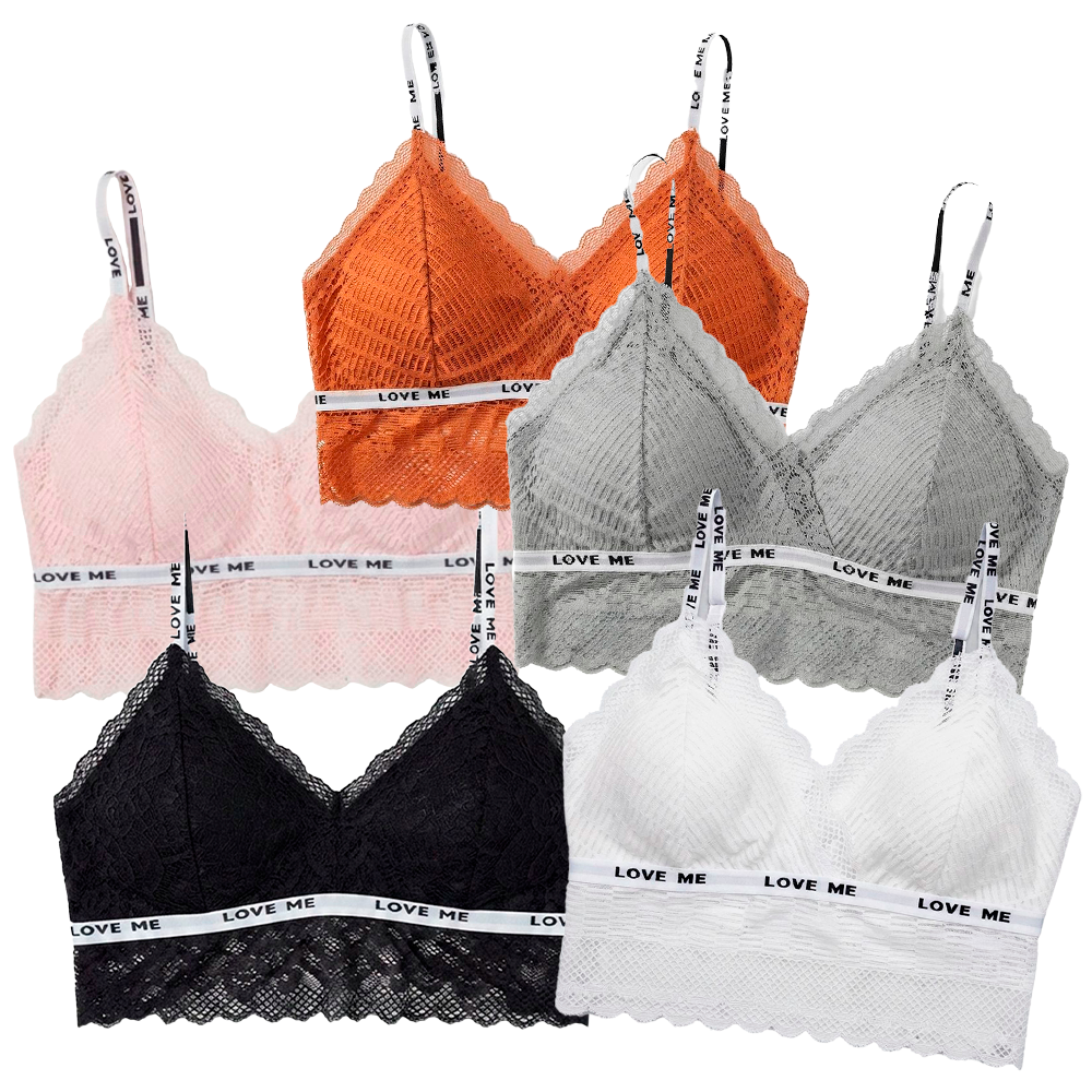 Top Bralette Visto en TV "Love Me" Duo-Pack Colores Surtidos Talla unica