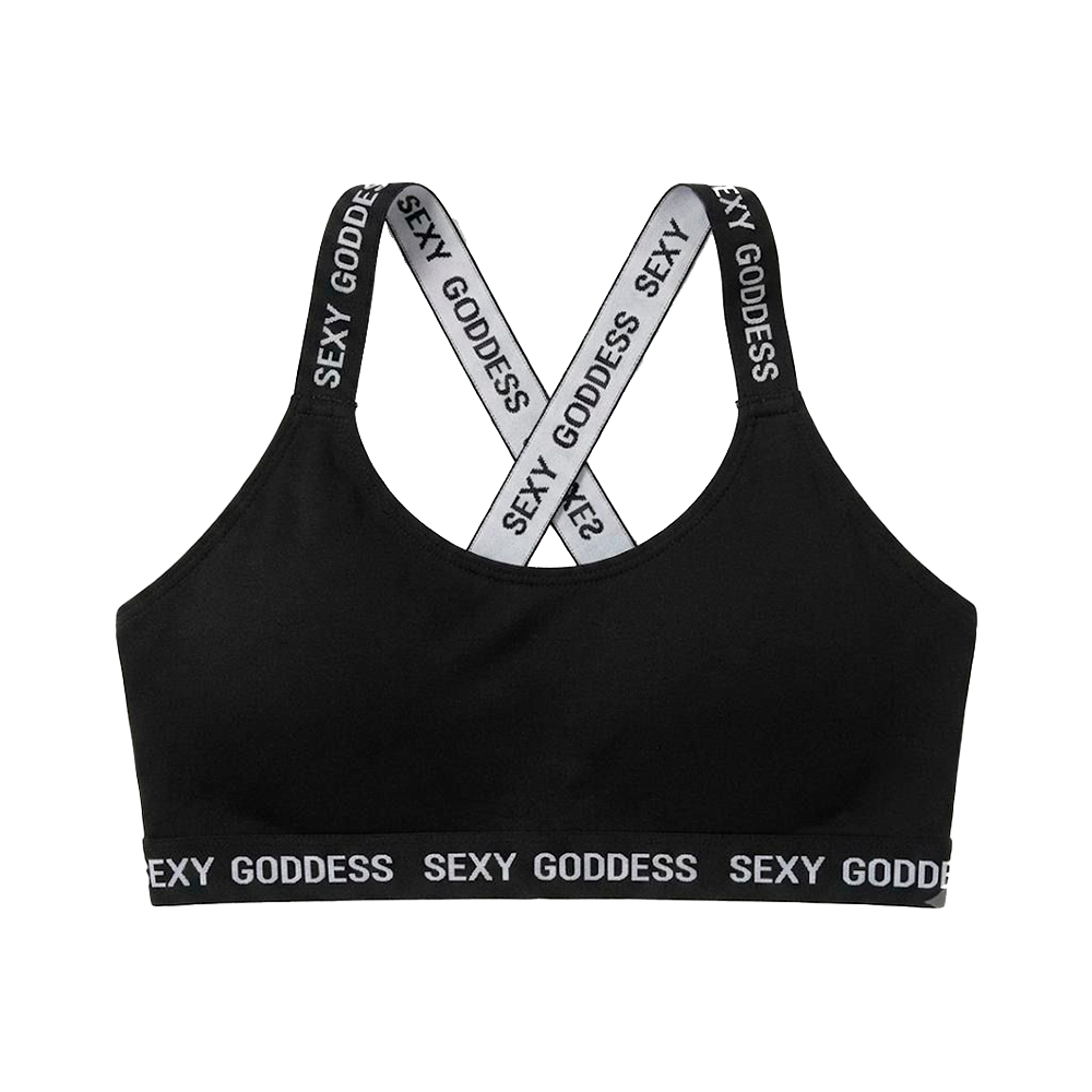 Top Bralette Visto en TV "Sexy Goddess" Color Negro Talla L