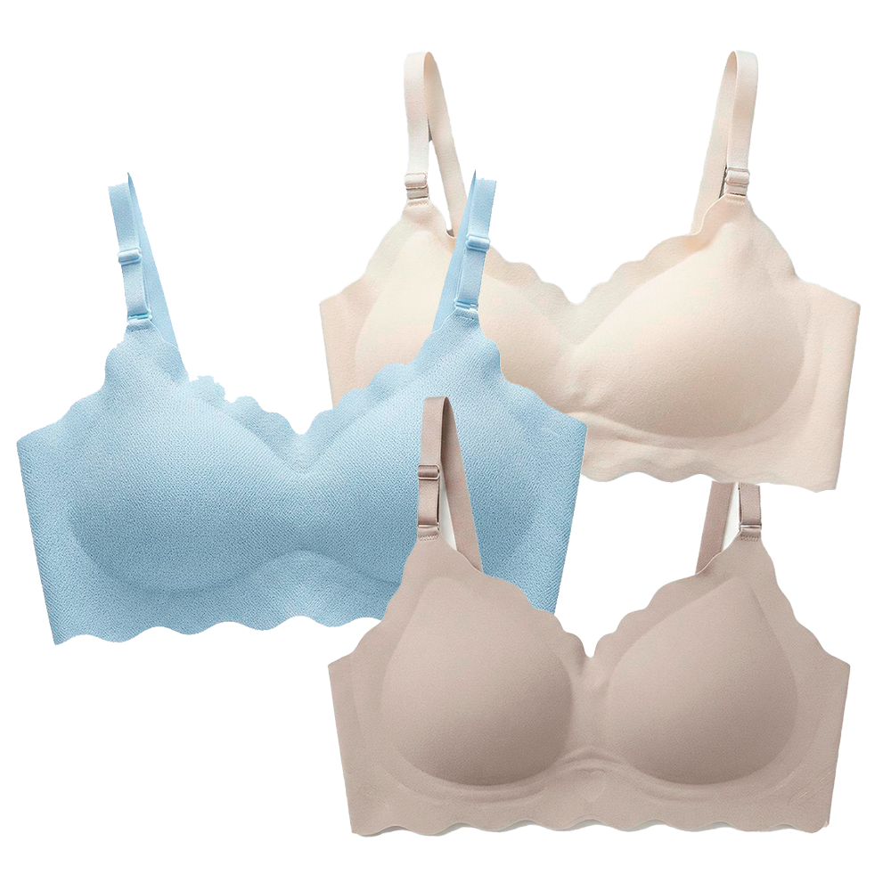 Top Bralette Visto en TV "Sin Costuras" Duo-Pack Colores Surtidos Talla L