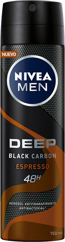Aerosol Antitranspirante Nivea Men Deep Black Carbon Expresso 150 ml