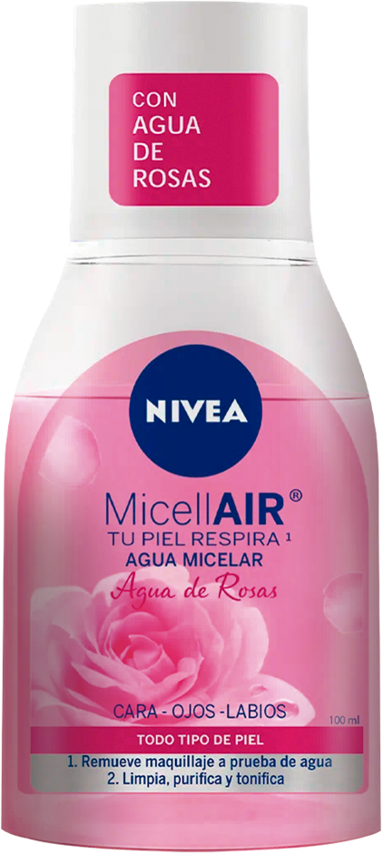 Agua Micelar Nivea con Agua de Rosas 100 ml 