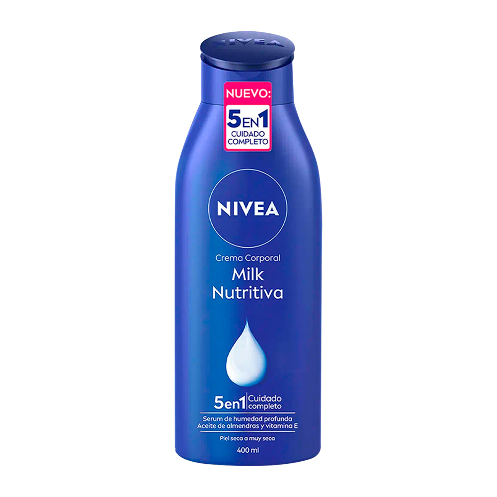Crema Corporal  Nivea Body Milk Nutritiva 48HRS 400 ml 