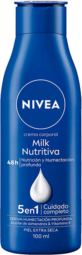 Crema Corporal Nivea Body Milk Nutritiva 48HRS 100 ml 