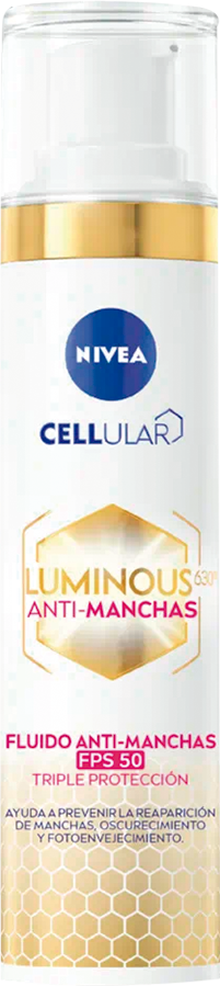 Crema Facial Nivea Cellular Luminous 630 Antimanchas Fluido FPS 50 40ml