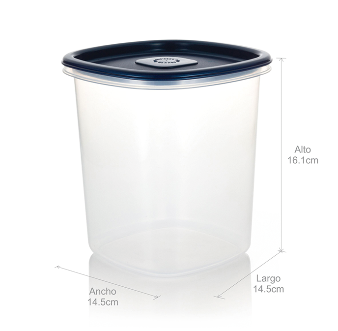 Recipiente Plastico Alto Estra Plus 3L Azul Noche