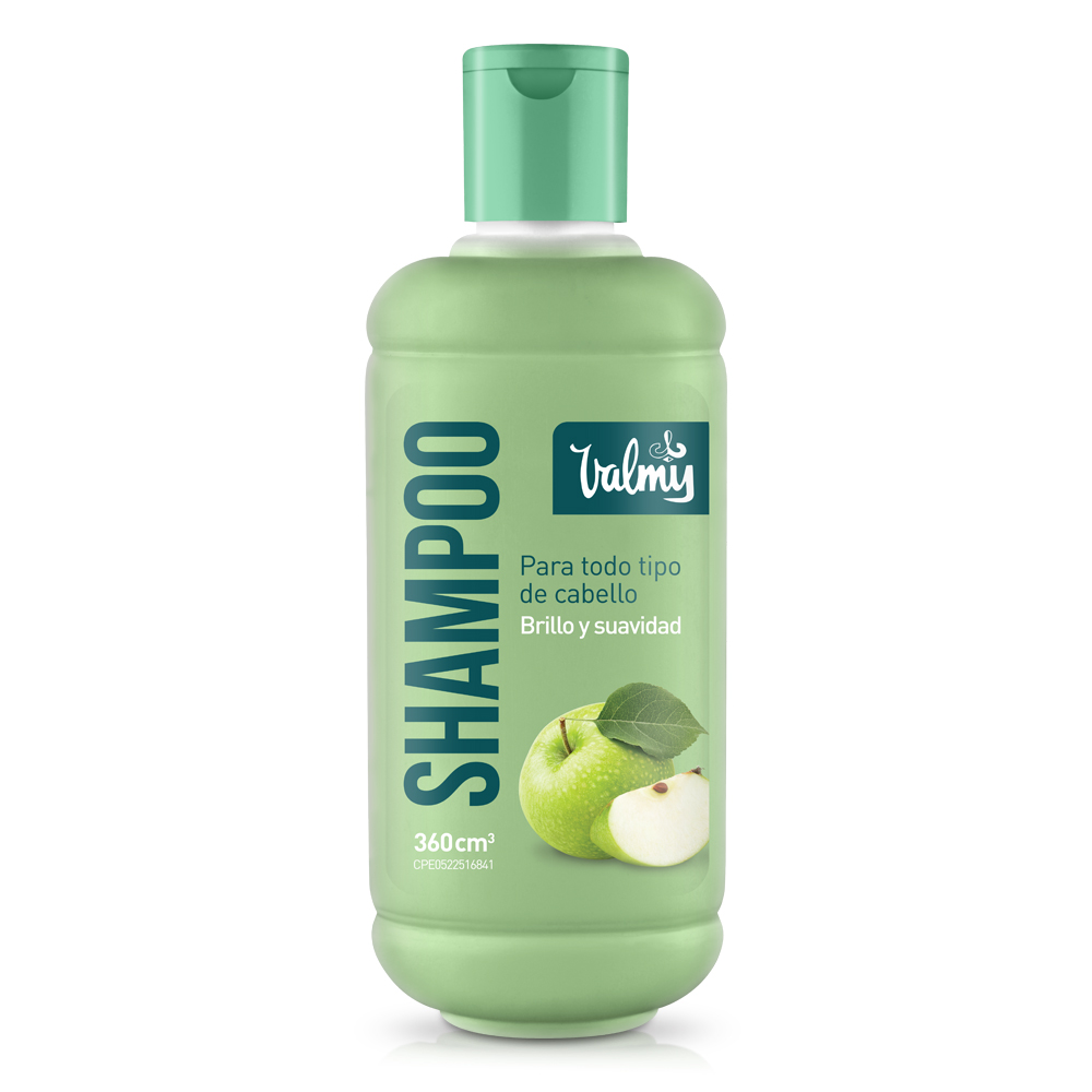 Shampoo Valmy Para Todo Tipo De Cabello Manzana 360ml