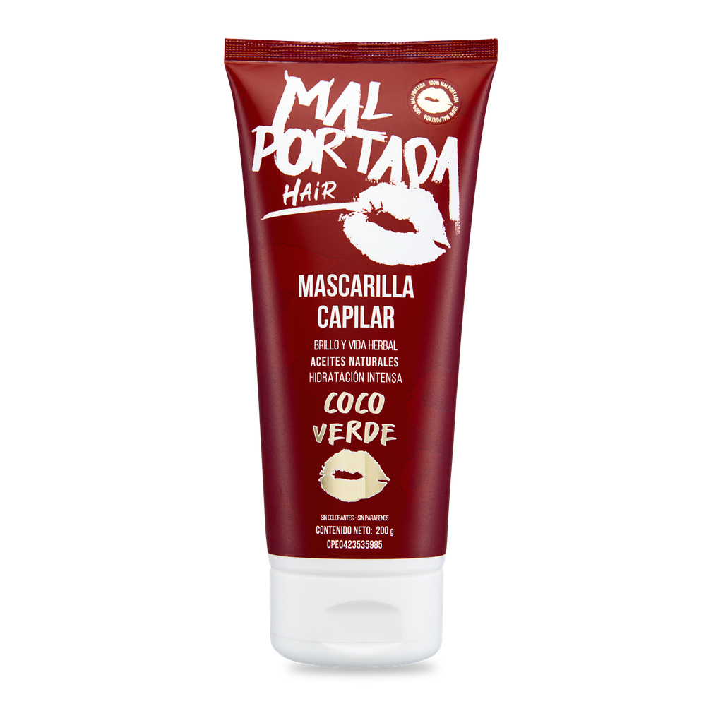 Mascarilla Capilar Malportada Coco Verde 200 gr