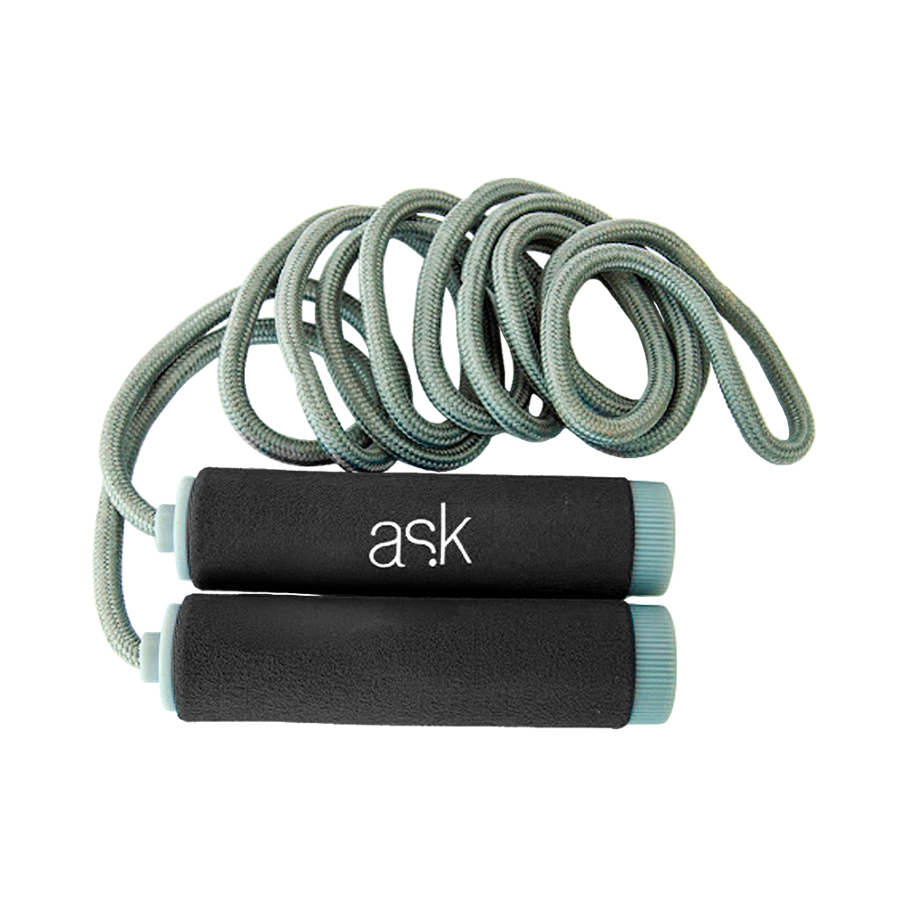 Cuerda de Saltar ASK de PP Negro con Gris