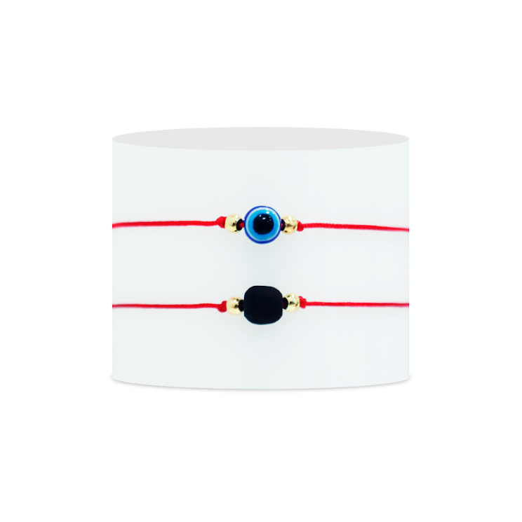 Pulsera Cavara Duo Ojo Turco y Azabache