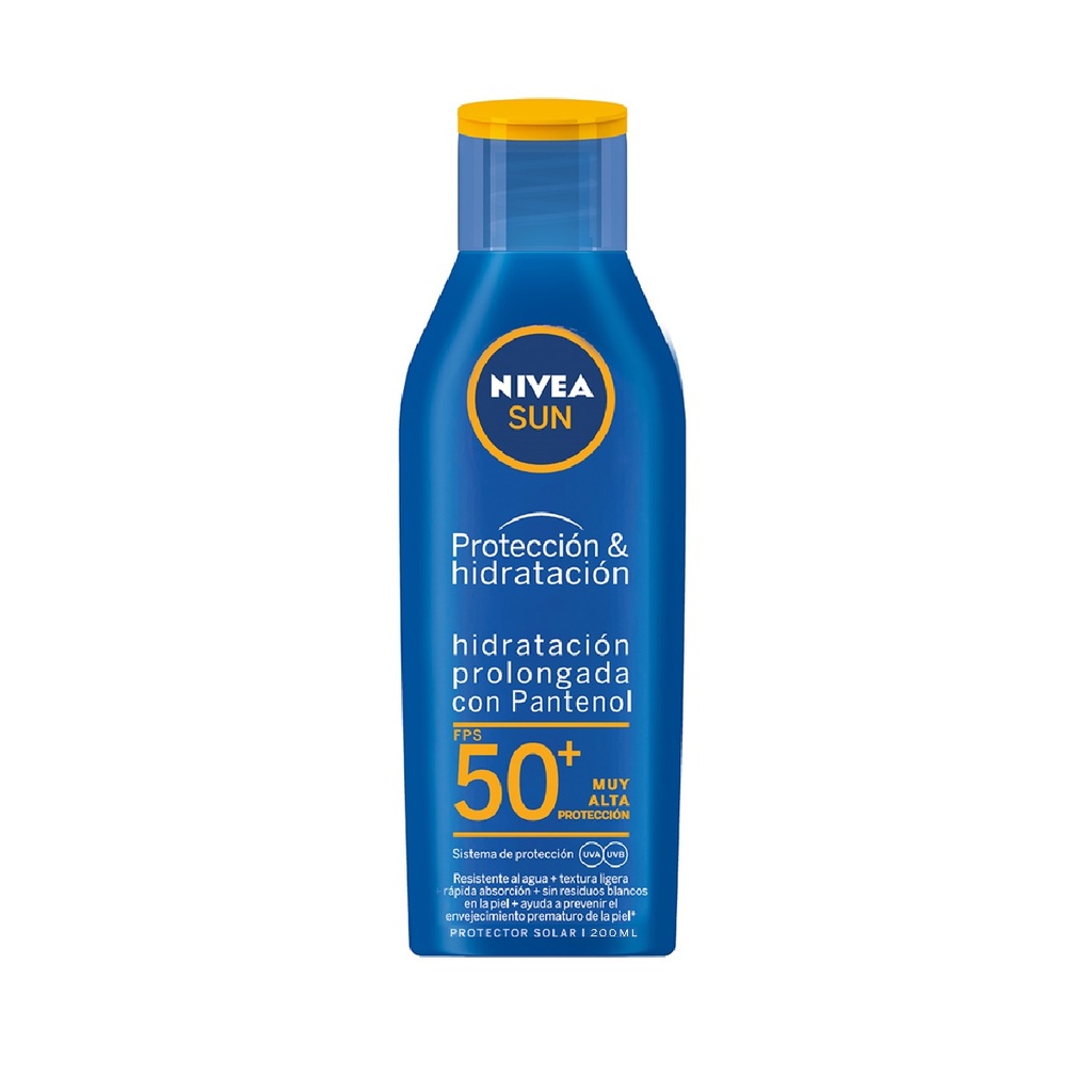 PROTECTOR SOLAR NIVEA SUN PROTECCIÓN & HIDRATACIÓN SPF 50+ 200 ML