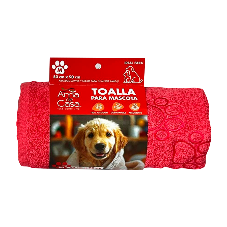 Toalla para Mascotas Talla M. Medidas: 50cm x 90 cm