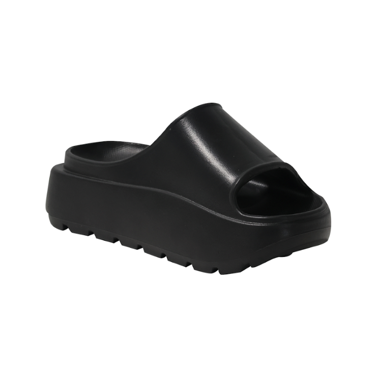 Sandalias Inter Ocean Tipo Yeezy Sarah Dama Negro