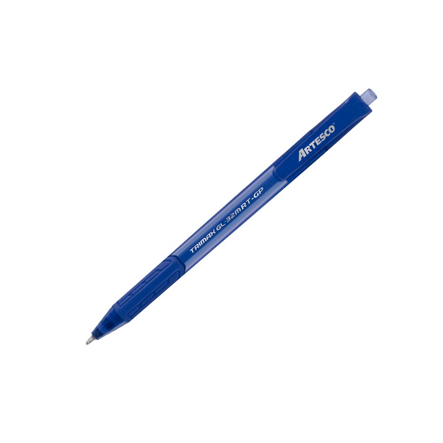Bolígrafo Artesco Trimax Azul 12 Unidades