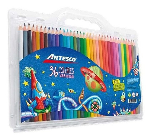 Colores Artesco Super Intensos 36 Unidades Mina de 4mm