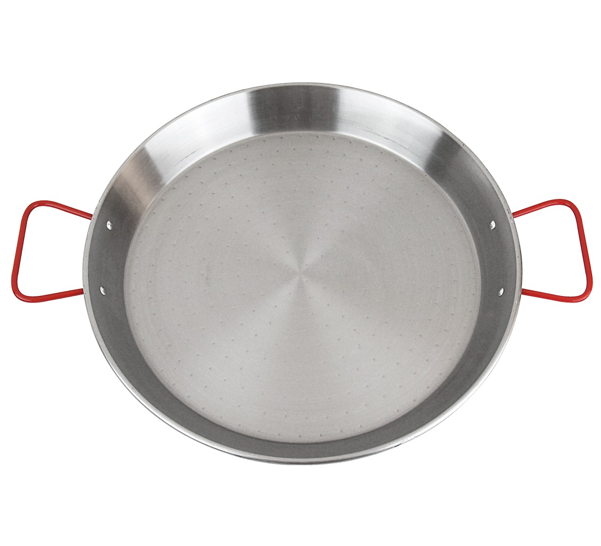 Paellera Acero Pulido 42 cm 10 porciones