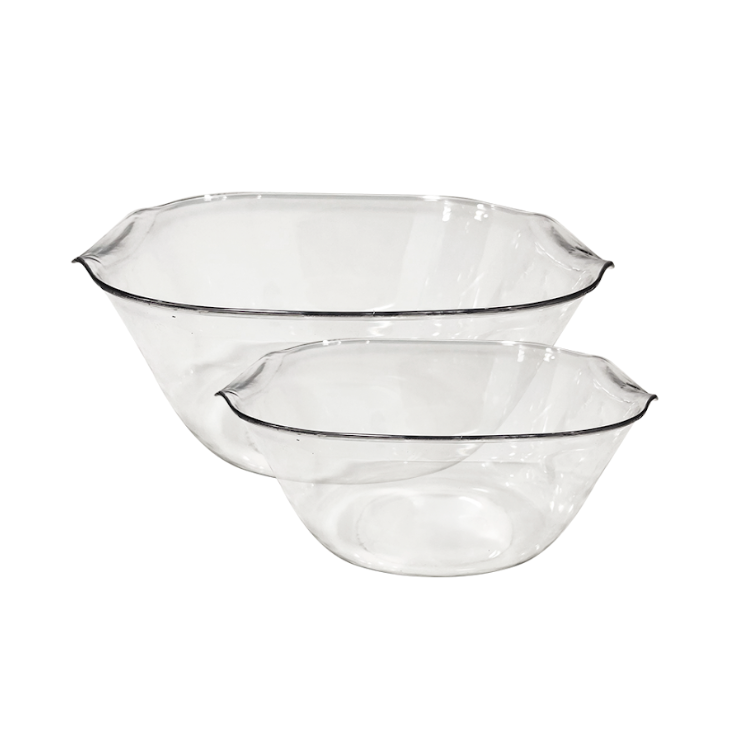 Set de Bowls Oceano Cuadrados Pq 2Lt / Grande 4Lt