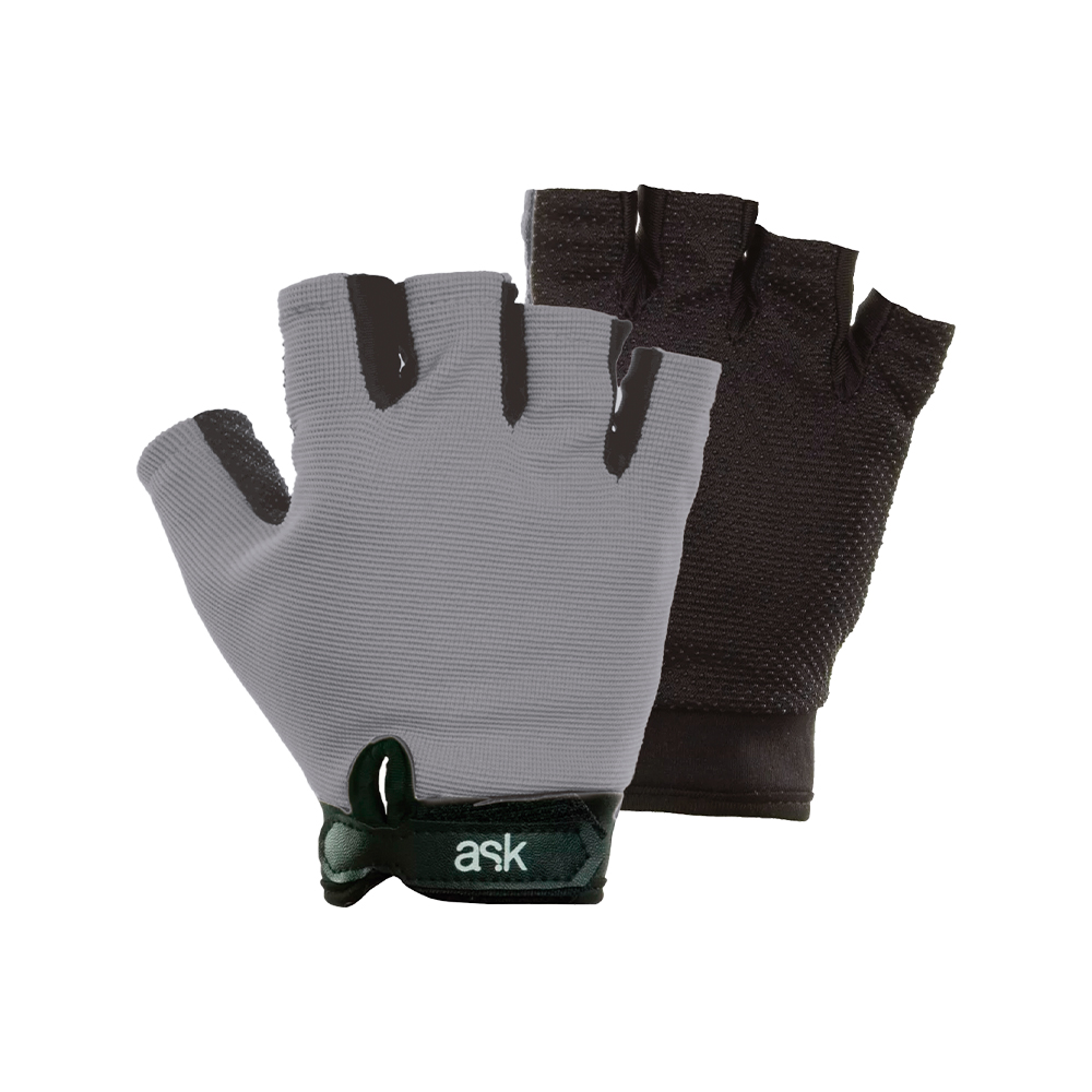 Guantes de Entrenamiento ASK Licra - Gris (L/XL)