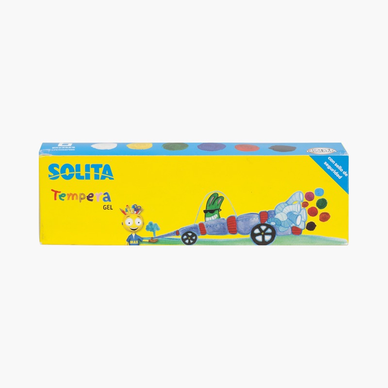 Estuche de Tempera en Gel Solita 6 colores