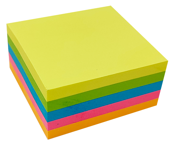 Notas Adhesivas Artesco Neon Mini 2 Unidades 50 hojas 5 x 5 cm