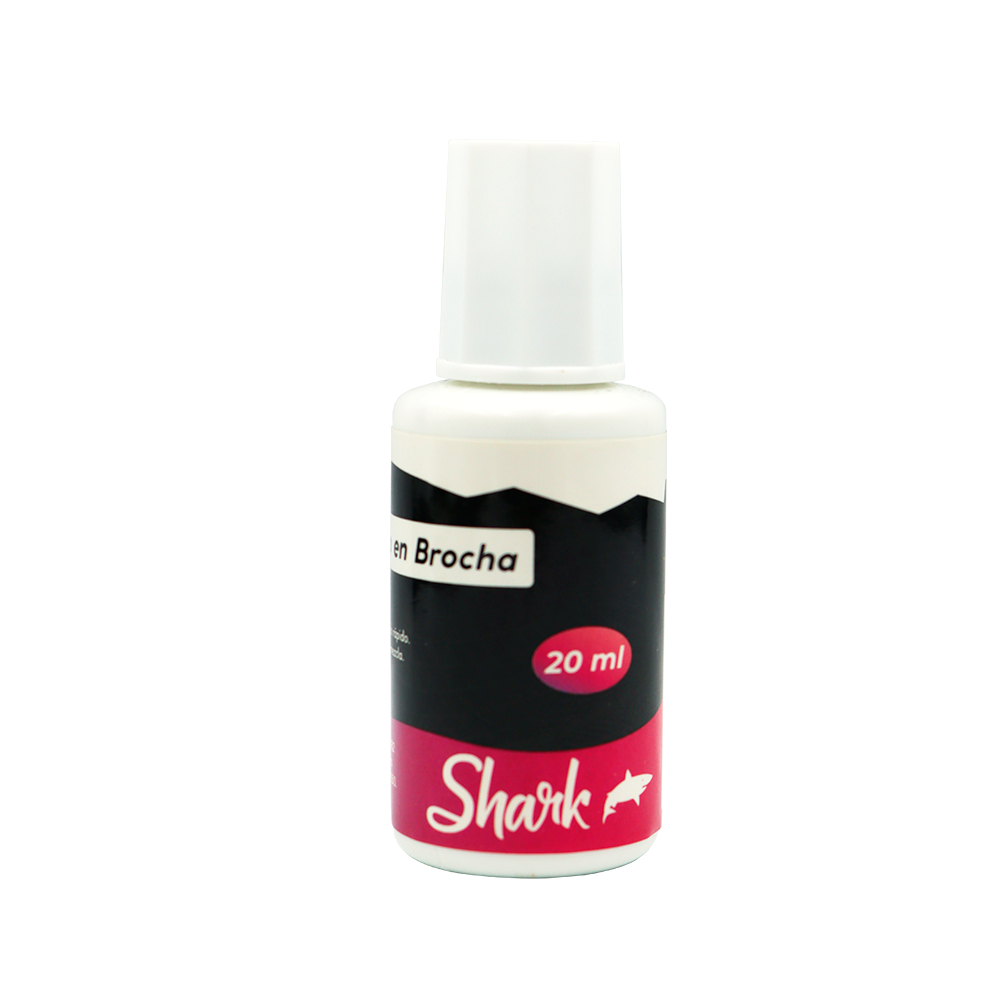 Corrector Liquido Shark En Brocha 2 unidades 20ml