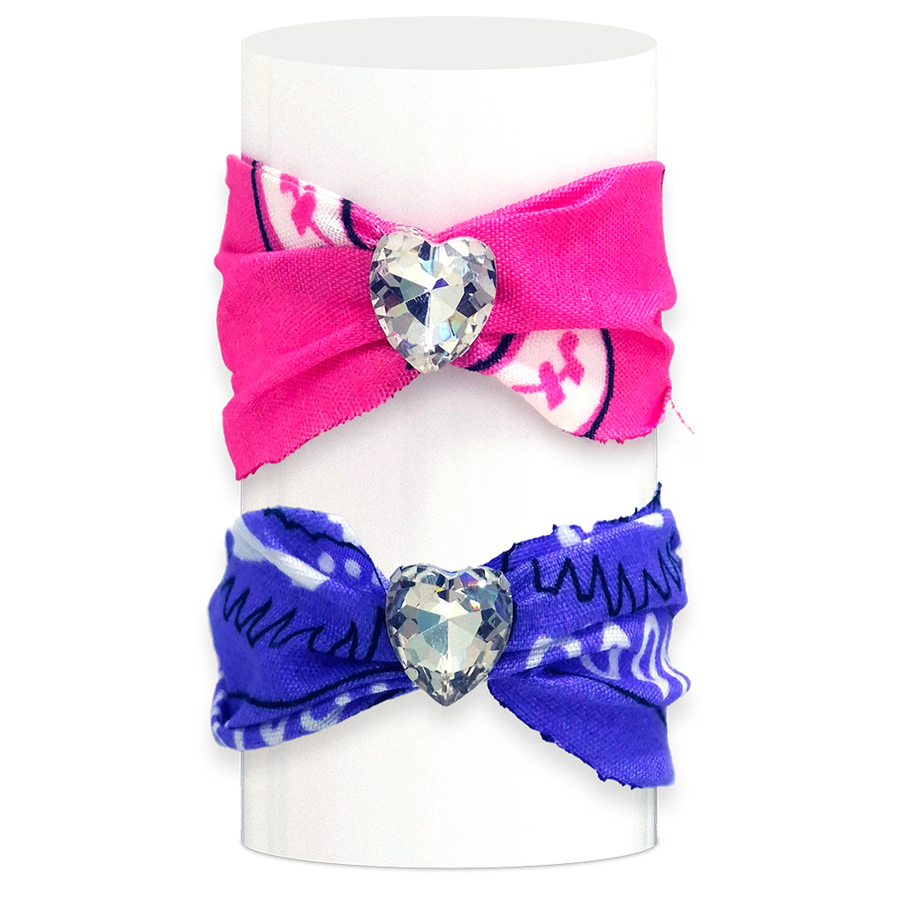 Duo de Pulsera Bandana Cavara con Dije