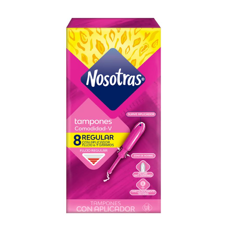 Tampones Nosotras Regular Sin Aplicador 10 Unidades