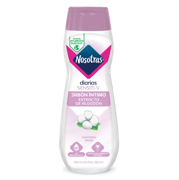 Jabon Intimo Nosotras Sensitive Algodón 200ML