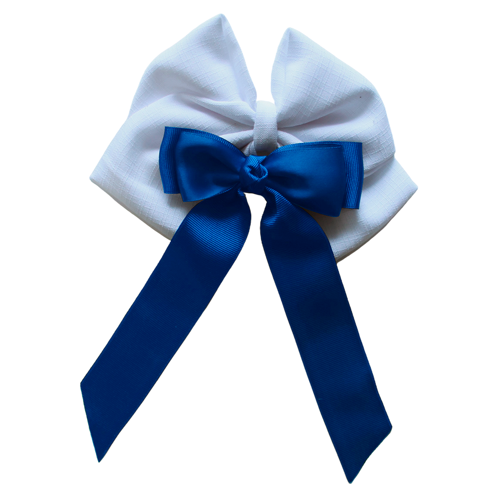 Set de Lazo Grande Blanco y Lazo Azul Pequeño Stelle
