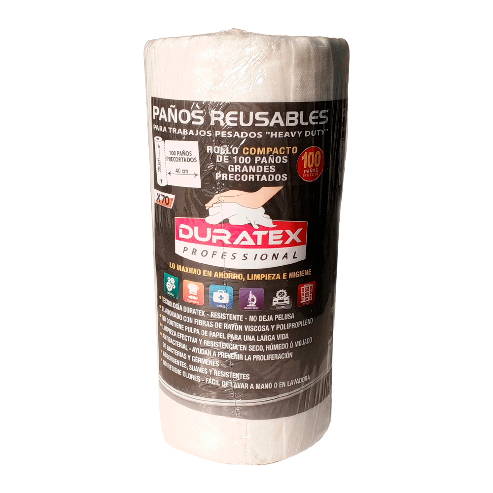 Rollo de 100 Paños Reusable Duratex