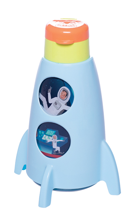 Botella Cohete Azul Alfa Hogar de Plástico Espacial 320ml