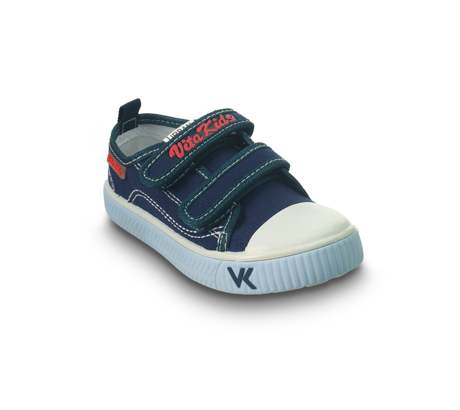 Zapatos Vita Kids Velcro Doble Azul Marino Niño GQ