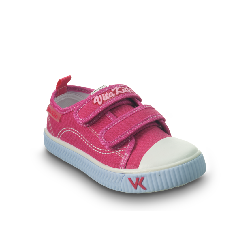 Zapatos Vita Kids Velcro Doble Rosado Niña GQ