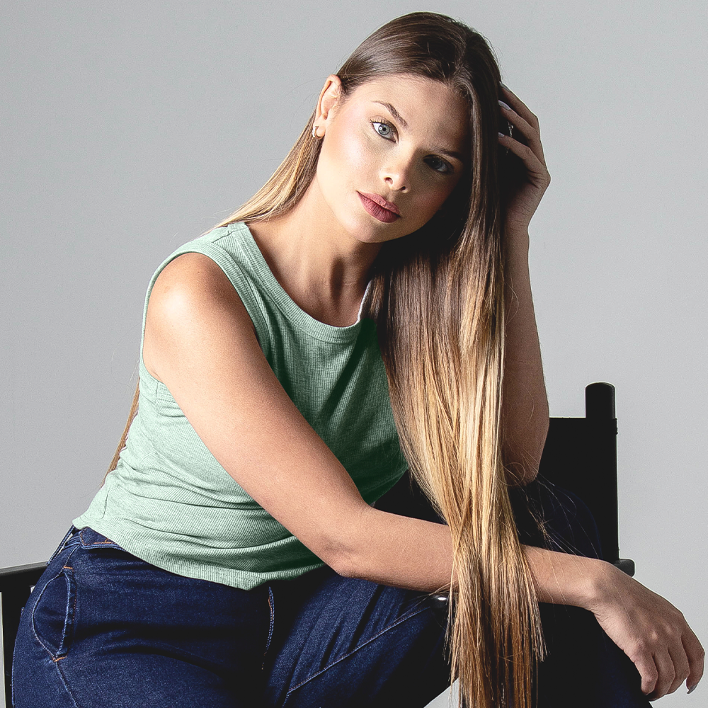 Camiseta SK Basica de Algodón Verde