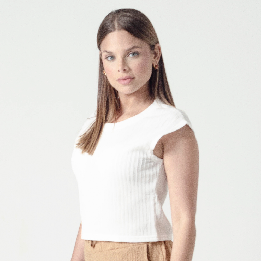 Franela SK Basica de Algodón Blanca