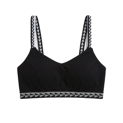 [5101008] Top Deportivo Visto en TV Individual Flecha Negro Talla Única