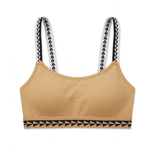 [5101010] Top Deportivo Visto en TV Individual Flecha Beige Oscuro Talla Única