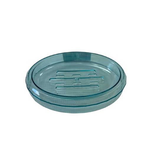 [2191153] Jabonera Ovalada Sin Tapa Oceano de Plástico de Acto Impacto 2.5x14.5x10 cm