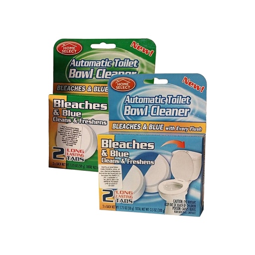 [4251053] Limpiador de Poceta Home Select 4 Pastillas 2-Pack Azul 2-Pack Verde