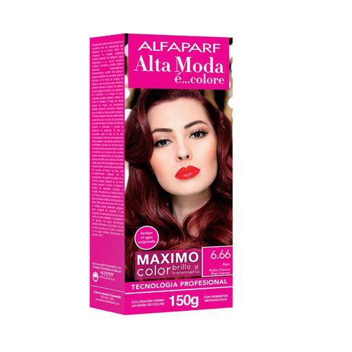 [5791015] Tinte Alfaparf Kit 6.66 Rubio Oscuro Rojo Intenso 150gr